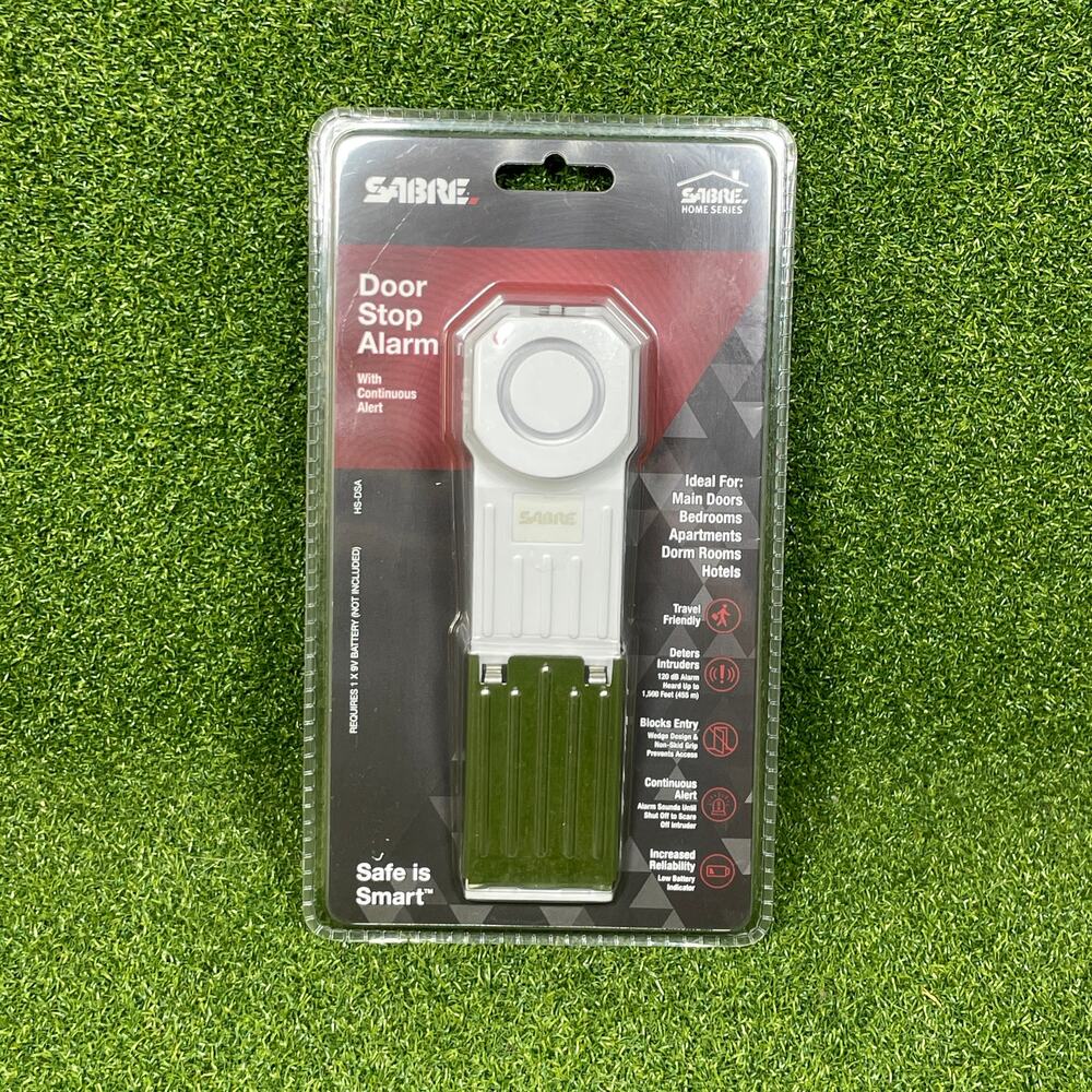 Sabre Wedge Door Stop Alarm Model HS-DSA 120db Siren